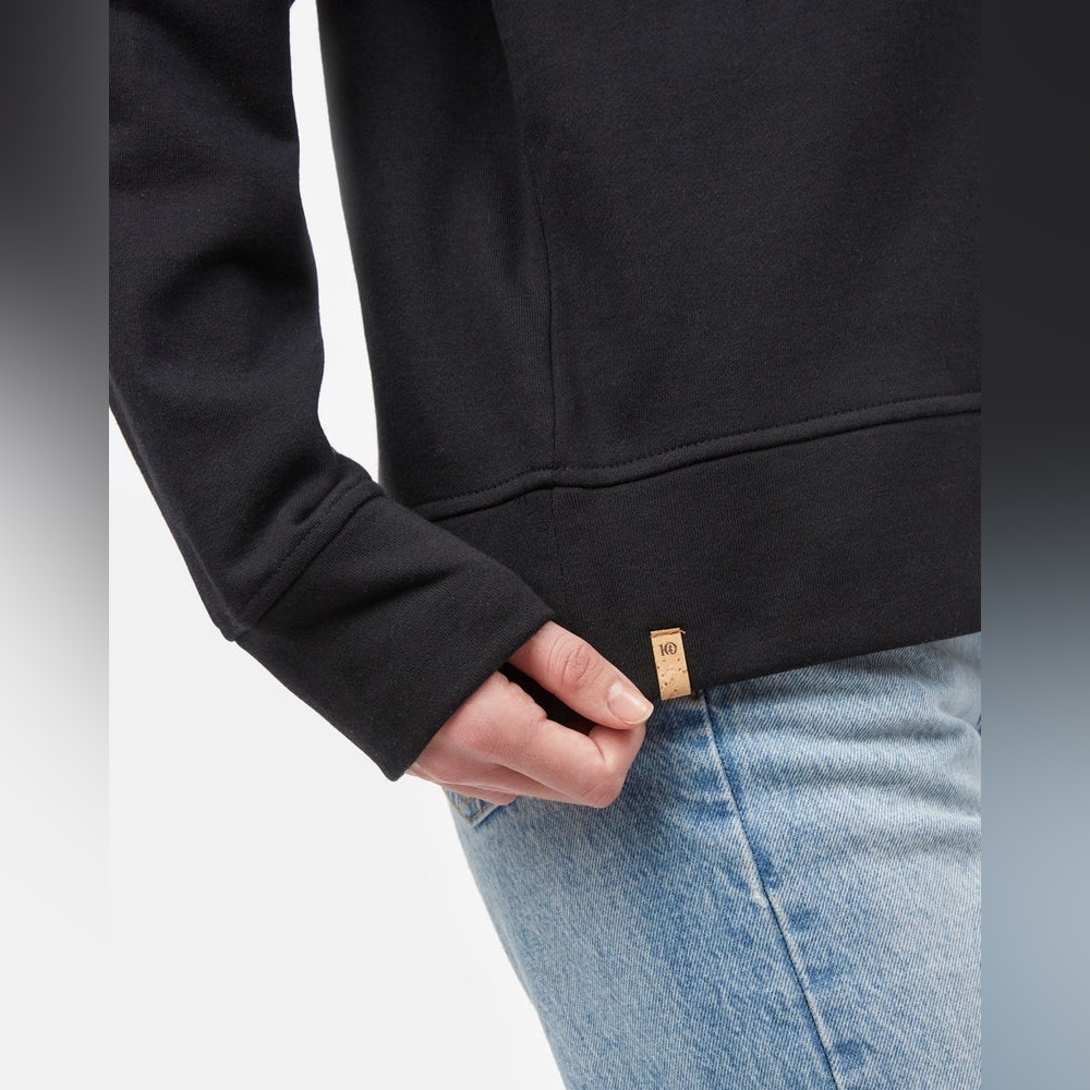 10Tree Women’s Treefleece Grove Sweatshirt in Meteorite Black, Size XS, Tentree - Picture 5 of 12